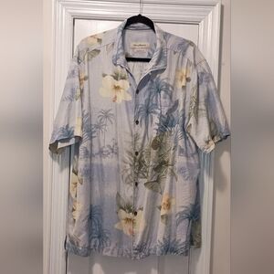 Tommy Bahama Floral silk button Down shirt XL